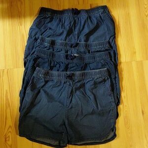 Bundle of 4 pair, Children's Place Elastic Waist Pull-On Shorts - Navy Blue